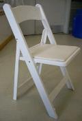 Rental store for CHAIR, WHITE CUSHION FOLDING in Burnsville MN